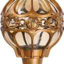 Soccer Ball Outdoor Post Light for Lawn Porch Yard Driveway,  Globe Outside Pier Mount Post Light Fixtures, Waterproof Sphere Lamp Post Light, Exterior Pole Mount Light(Large,1 Pack)