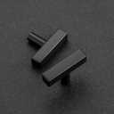 Ravinte 15 Pack Black Square Bar Cabinet Knobs 2 Inch Square Cabinet Pulls Matte Black Single Hole Kitchen Cabinet Handles