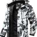 Men's Ski Jacket Waterproof Warm Snow Coat | Perfect for skiing, snowboarding, winter hiking, and outdoor work. Keeps you warm & dry on job. Built for cold-weather action (XL)
