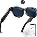 Hadrsion Smart Glasses with Camera,Bluetooth AI Sunglasses,Translation/Voice Control/Music Play for Travel, Conferences & Vlogging Unisex