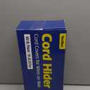 500in Cord Hider Kit, Cord Covers for Wires on Wall, Paintable Cable Raceway, Cord Hider for Wall Mount tv, tv Cable Hider Wall kit, Wire Covers for Cords, 32X L15.75 X W0.96in X H0.57in, White