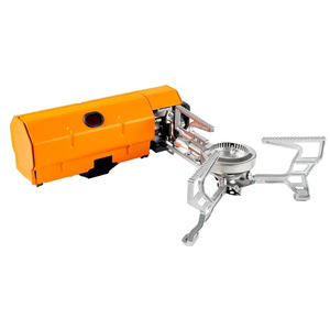 GSI Outdoors Selkirk 270 Butane Stove – Lightweight, Compact Camping Stove with High-Output Burner, Wind Guard, and Piezo Ignition for Outdoor Cooking