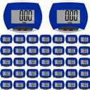 Weewooday Pedometer for Walking Steps and Miles Simple Pedometer Clip on with Large Digital Display Portable LCD Step Counter Bulk Gift for Women Men Adults