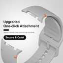 Sport Bands Compatible for Samsung Galaxy Watch 8/8 Classic Band,No Gap One Click Soft Silicone Replacement Strap for Galaxy Watch 8 40 44mm/8 Classic 46mm Men Women-6 Packs (Black+Starlight+Violet+Pink+White+Lilac)