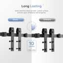 EaseLife 10 FT Double Sliding Barn Door Track and Handle Hardware Kit,Basic J Pulley,Slide Smoothly Quietly,Easy Install (10FT Track Kit for 27"~30" Wide Double Door)