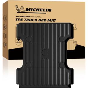 MICHELIN Truck Bed Mat for 2002-2018 Ram 1500 & 2002-2026 Ram 2500/3500 2019-2024 1500 Classic 6.4 FT / 76.3", Not Fit Drop-in Bed Liner, All-Weather Truck Bedliner, Custom Fit, Durable, Non-Slip, Size: 4) Ram 1500/2500/3500 | 02-26 | 6.4 FT