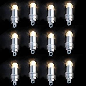 Non-Blinking LED Mini Lights Battery Operated Small LED Lights for Balloon Paper Lantern Party Decoration (Warm White, Pack of 12)