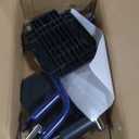 Medline Heavy Duty Transport Chair supports up to 500 lbs., Bariatric Transport Wheelchair, 22" x 18" seat, Blue Frame