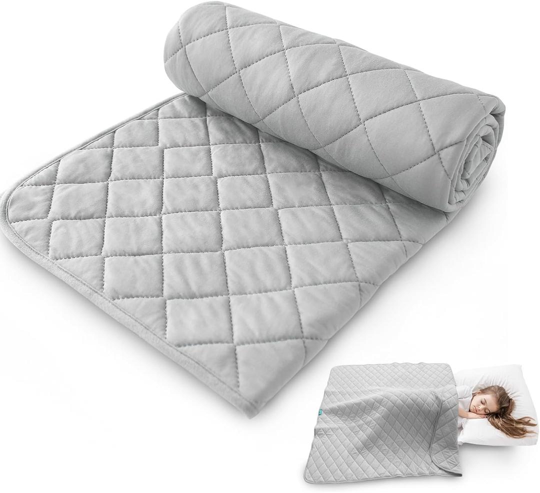 Biloban Toddler Comforter & Crib Toddler Blanket, Super Soft Quilted and Lightweight Down Alternative Crib Comforter, 30x40 Inches, Grey
