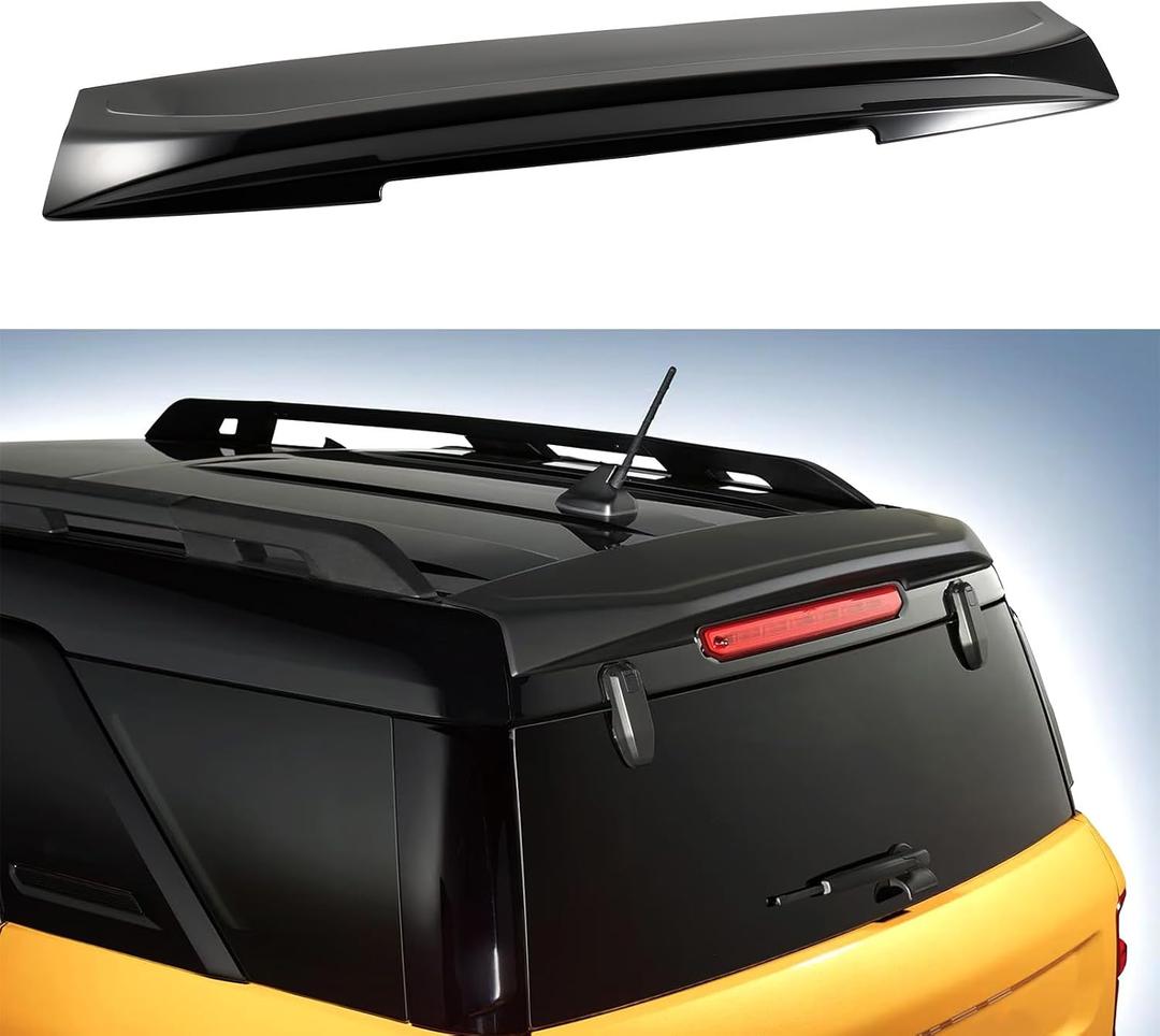 Gloss Black Rear Tail Spoiler Compatible with 2021-2026 Ford Bronco Sport, Trunk Roof Spoiler Wing