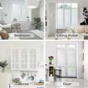 Haton Window Privacy Film, Frosted Glass Film, Sun Blocking Static Cling for Bathroom & Office, Heat Control Anti Glare Removable, UV Rejection Non-Adhesive Covering for Home, 23.6" x 157.4"