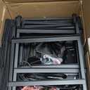 Furologee Nightstands Set of 2, End Tables with Charging Station and LED Lights, Black Night Stands with 2 Fabric Drawers, Bedside Tables Set of 2 for Living Room/Bedroom,Black Oak