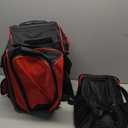 3 Ball Bowling Bag with Wheels, Bowling Bag 3 Ball Roller with Separate Shoe Compartment and Accessory Pocket, 2 Ball Roller Bag Plus Single Ball Tote
