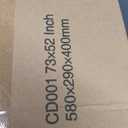 Foldable Mattress Full Memory Foam Tri Folding Pad Washable, 73x52x4" White