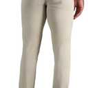 Haggar Mens Sport Travel Performance Athletic Fit Flat Front Stretch Casual Pant, Size 43x30
