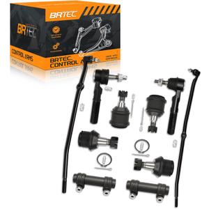 4WD Front Inner Outer Tie Rods & Ball Joints Adjusting Sleeves Compatible with Dodge Ram 1500 2006-2008, Ram 2500 3500 2003-2008[Up to Mfg. Date 2/18/08] - 10pc Set