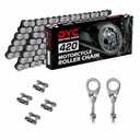 DYC 420 Mini Bike Chain Kit - Front 42 & Rear 90 Link Roller Chain with Adjuster for Coleman CT200U/CT200U-EX/BT200X, Baja Warrior MB200/MB165, Massimo, Predator 212 196cc/200cc 6.5HP (ATV/Dirt Bike)
