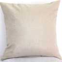 Throw Pillow Covers Decorative Pillowcases 4 Pack - Soft Linen Cotton Design Cushion Cover for Sofa,Bedroom,Chair,Car Seat,Farmhouse 24x 24 Inch Beige