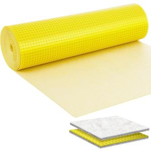MAXKOSKO 162 Sq.Ft. Uncoupling Membrane for Tile, 1/8''(3mm) Thick Waterproof Heated Flooring Underlayment Mat Tile Crack Prevention for Bathroom Shower Kitchen Basement
