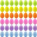 60 Pcs Colorful Paper Mache Easter Eggs for Crafts Fillable Paper Eggs Empty Paint Your Own Eggs for Easter DIY Painting Craft Supplies Egg Hunt Basket Fillers (6 Colors)