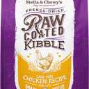 Stella & Chewy's Raw Coated Cat Food - High Protein, Grain-Free Kibble with Cage-Free Chicken - Premium Digestive Support with Probiotics - Natural Small Kibble - Perfect For Picky Eaters - 10 lb Bag (EXP 11/10/25)
