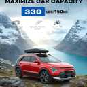 Wonderdriver 330lbs Roof Rack Cross Bars Compatible with Kia NIRO 2023-2026 with Flush Side Rails, Heavy Duty Aluminum Anti Theft Lockable Black Roof Rails Crossbars Rooftop Cargo Carrier Luggage