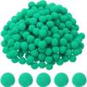 PATIKIL 0.3inch Pom Poms for Crafts, 2000pcs Small Pompoms for Crafts Mini Puff Balls Bulk High Elasticity Fuzzy Balls for Hats Christmas Art, Cyan