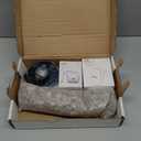 BiOrb Life 15 Acrylic 4-Gallon Aquarium with White LED Lights Modern Compact Tank for Tabletop or Desktop Display, Black