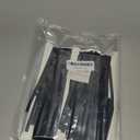 Black Fringe Curtain Party Streamers 2Pack 3.3x8.3 Ft Foil Fringe Backdrop Curtains for Birthday Wedding Bridal Baby Shower Halloween Decor Tinsel Streamers Black Party Decorations Door Streamers