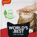 WORLD'S BEST CAT LITTER Multiple Cat Unscented, 32-Pounds - Natural Ingredients, Quick Clumping, Flushable, 99% Dust Free & Made in USA - Long-Lasting Odor Control & Easy Scooping