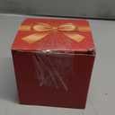 Hand Blown Glass Gazing Balls for Garden Red Heart Hanging 3.8" Friendship Balls for Gift Heart Shape Ornaments for Decoration (Red - C)