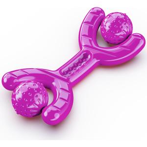 Indestructible Dog Toys for Aggressive Chewers, Heavy Duty Chew Proof Toys for Large Dogs, Durable Interactive Chew Toys for Adult Dogs with Anxiety Relief (purple)