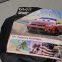 Gven Windshield Sun Shade Universal Fit for Car Window Sunshades Cover Automotive Interior Sun Protector Accessories for Compact& Midsize Sedan,Com& Subcompact SUV,Small Pickup,Wagon(Red, S)