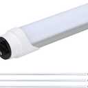 4FT R17D T8 T12 LED Tubes 18W 2250LM 5000K, Equal to 48in F48T12 CW HO Fluorescent Light LED Bulbs Replacement, 0-10V Dimmable, Dual-Ended,Ballast Bypass, UL & DLC Listed(4 pcs)
