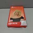 fun shack Blonde Bob Curly Wig, Platinum Short Curly Hair Wig for Women, Perfect for Parties and Events, One Size