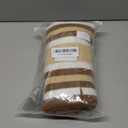 Queenmore Dog Striped Knitted Sweater, Turtleneck Pullover Pet Coat, Dog Winter Clothes with Leash Hole for Small Medium &Large Dogs(Brown,2XL)