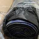GENIMO Outdoor Rug for Patio Clearance, 10'x14' Waterproof Camping Mat, Reversible Plastic Straw Rugs for RV, Camper, Balcony, Backyard, Picnic, Deck (Blue & Grey)