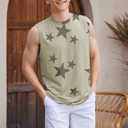 American Trends Mens Tank Tops Beach Summer Sleeveless Tee Shirts Hawaiian Muscle Graphic Tank Tops for Men (XL)
