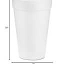 Dart Container Corp. 16J16 Foam Cups, 16 oz., White (Pack of 1000)