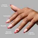 Glamnetic x Fanatics Press On Nails - Philadelphia Phillies | Short Almond Fake Nails, MLB Phillies Red French Tips, Baseball Nails, Salon-Quality | 15 Sizes - 30 Nail Kit with Glue