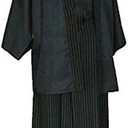 CRB Men's Boys Japanese Traditional Samurai Men Kimono Warrior Robe Costume XL
