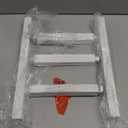 Garneck Mini Ladder Towel Rack 16'' White Wood Hand Towel Holder for Country Bathroom Decor Space-Saving Display Rack for Kitchen and Home Use Country Farmhouse Decor