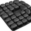 Sondor Travel Cushion, Air Seat Cushion, Airplane Cushion Seat, Air Inflatable Pressure Relief Seat Cushion for Airplane, Office Chair, Wheelchair, Cars, Home Living (Deep Black)