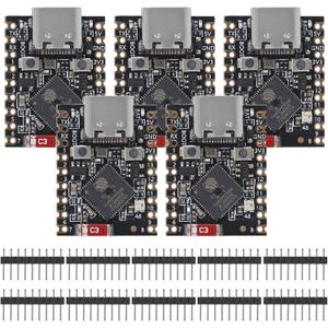 5pcs Type-C Supermini ESP32-S3 Development Board Supermini Development Board 2.4GHz WiFi Bluetooth 160MHz Running Frequency Compatible with Arduino