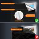 Portable Blackout Curtains (157" x 57"), 100% Blackout Material for Baby Nursery, Bedroom, Dorm Room, or Travel Use
