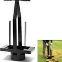 Lounsweer Golf Hexagon Turf Repair Tool, Heavy-Duty Sod Cutter Grass Plugger for Quick Turf Repairs, Dual Handle Golf Course Grass Maintenance Tool for Athletic Field and Professional Groundskeeping