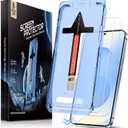 MAGIC JOHN 2 Pack only for Samsung Galaxy S25 6.2 inchNOT for Ultra HD Tempered Glass Screen Protector, HD Clarity, Bubble Free, Easy Installation with Auto Dust-Elimination