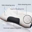 Ultra-Soft Neck Support Pillows, Premium Pillow Inserts with Removable, Machine-Washable Covers for Ultimate Comfort, Deep Sleep, Breathable Fabric. Modern Bedroom Essential. Home Decor, Gift (1 Pcs)