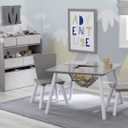 Delta Children 2-Piece Toddler Playroom Set, Grey/White, Onesize