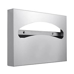 Toilet Seat Cover Dispenser - 304 Grade Stainless Steel Toilet Seat Cover Holder - 250 Single or 1/2 Fold Capacity, Commercial Toilet Seat Covers, Toilet Paper Dispenser Wall Mount Commercial